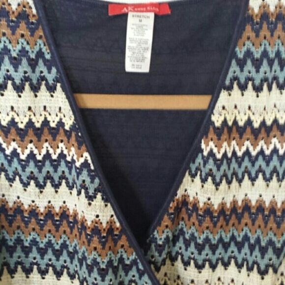 Striped Anns Klein Top - Picture 2 of 3